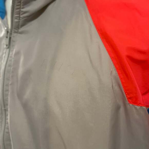 Vintage 80s 90’s NIKE Color Block Windbreaker Jacket Full Zip Large - Picture 4 of 5